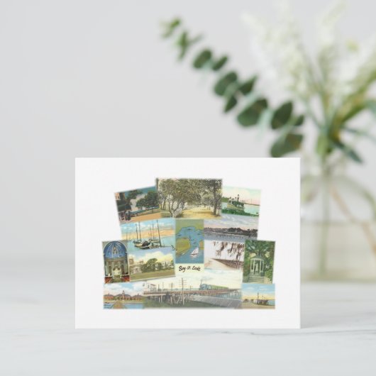 Bay St. Louis Collage Briefkaart (Staand voorkant)