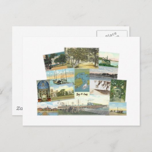Bay St. Louis Collage Briefkaart (Voorkant / Achterkant)
