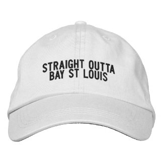 BAY ST LOUIS Mississippi Hoed Geborduurde Pet