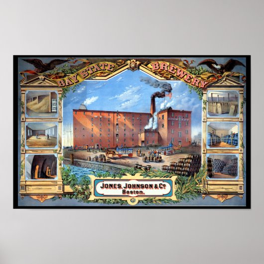 Bay State Brewery Boston Poster (Voorkant)