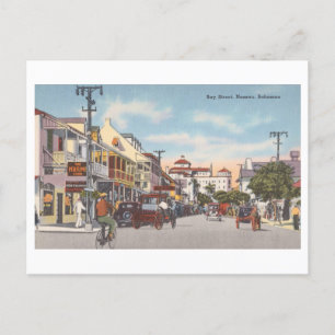  Bay Street in Nassau, Bahama's, Briefkaart