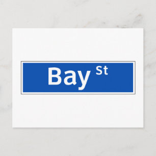 Bay Street, Toronto Street Sign. Briefkaart