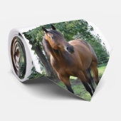 Bay Thoroughbred Horse Stropdas (Opgerold)