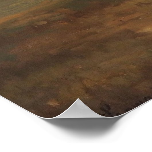 Bay Thoroughbred  Painting van James Palmer Poster (Hoek)