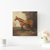 Bay Thoroughbred  Painting van James Palmer Vierkante Klok (Huis)