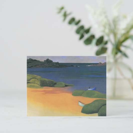 Bay Tregastel van Felix Vallotton, Fine Art Briefkaart (Staand voorkant)