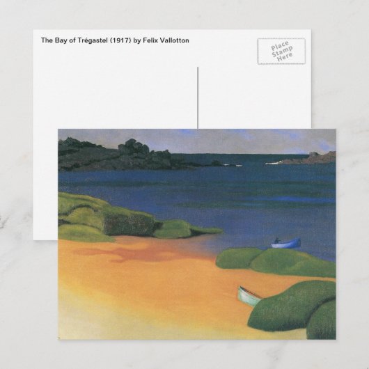 Bay Tregastel van Felix Vallotton, Fine Art Briefkaart (Voorkant / Achterkant)