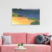 Bay Tregastel van Felix Vallotton, Fine Art Canvas Afdruk (Insitu (Woonkamer))