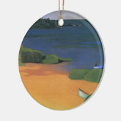 Bay Tregastel van Felix Vallotton, Fine Art Keramisch Ornament (Links)