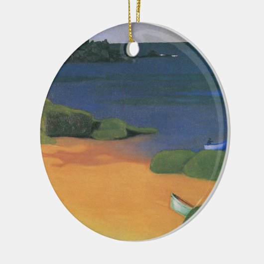 Bay Tregastel van Felix Vallotton, Fine Art Keramisch Ornament (Links)