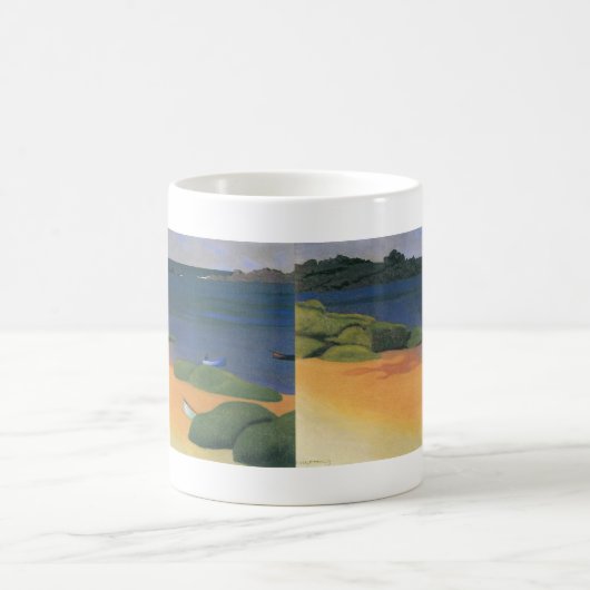 Bay Tregastel van Felix Vallotton, Fine Art Koffiemok (Center)