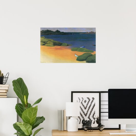 Bay Tregastel van Felix Vallotton, Fine Art Poster (Thuiskantoor)