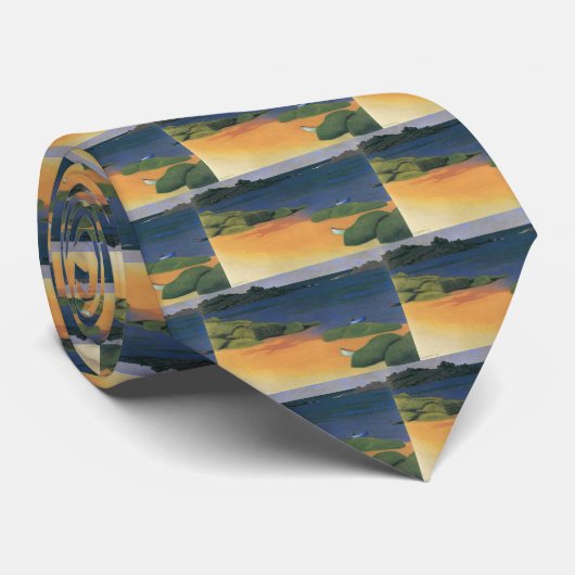 Bay Tregastel van Felix Vallotton, Fine Art Stropdas (Opgerold)