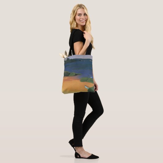 Bay Tregastel van Felix Vallotton, Fine Art Tote Bag (Op model)