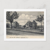 Bay Uitzicht Ave., Atlantische Hooglanden, NJ Vint Briefkaart (Voorkant)