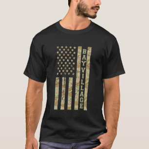 Bay Village Stadstrots Ohio Woestijn Camo Verslete T-shirt