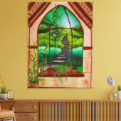 Bay Window Canvas Afdruk (Insitu (Woonkamer))