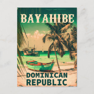 Bayahibe Dominicaanse Republiek - Retro Vintage 60 Briefkaart