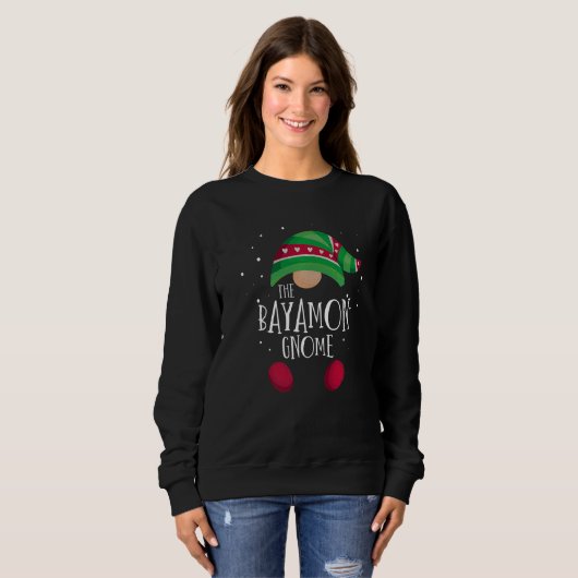 Bayamon Gnome Family Matching Christmas Pajamas   Trui (Voorkant volledig)