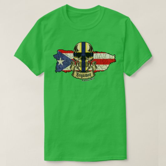 Bayamon Isla de Puerto Rico T-shirt (Design voorkant)