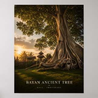 Bayan Oude Boom Bali Poster