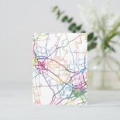 Bayannur China Stadsplattegrond Briefkaart (Staand voorkant)