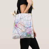 Bayannur China Stadsplattegrond Tote Bag (Dichtbij)