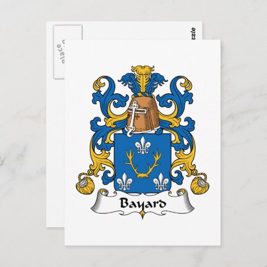 Bayard Family Crest Briefkaart (Voorkant / Achterkant)