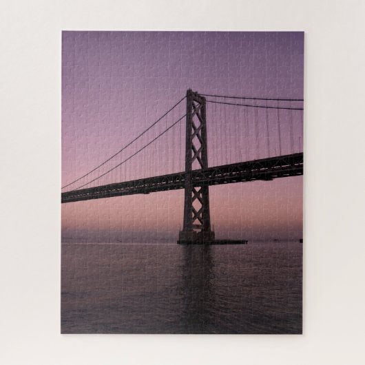 Baybridge onder Pink Sky Legpuzzel (Verticaal)
