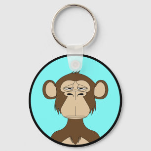 BAYC Crypto Kunst Aap Sleutelhanger