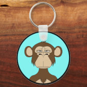BAYC Crypto Kunst Aap Sleutelhanger (Voorkant)