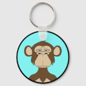 BAYC Crypto Kunst Aap Sleutelhanger (Achterkant)