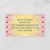 Bayer magische sterren macaroon koekjes bakkerij visitekaartje (Achterkant)