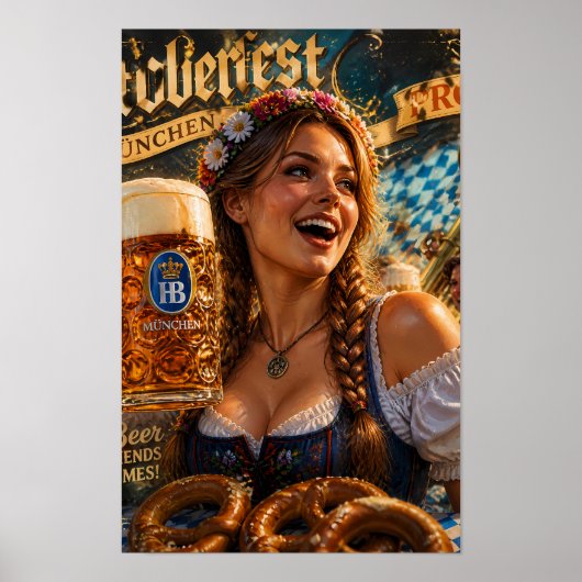 Bayerisch Festival Vreugde en Gouden Ale Poster (Voorkant)