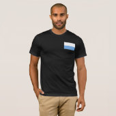 Bayerische Streifenflagge T-shirt (Voorkant volledig)
