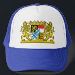 Bayerisches Staatswappen Kappe Trucker Pet<br><div class="desc">Bayernpatriotismus vom Scheitel bis zur Sohle. Wei: mia han ollawei nu mia!</div>