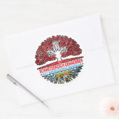Bayern Bayrisch Schweizer Schweiz Baum Wurzel Ronde Sticker (Envelop)