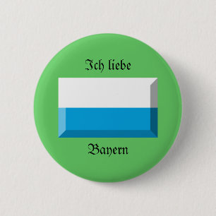 Bayern Flag Gem Ronde Button 5,7 Cm