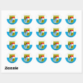 Bayern Flag Gem Ronde Sticker (Vel)