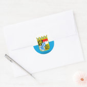 Bayern Flag Gem Ronde Sticker (Envelop)