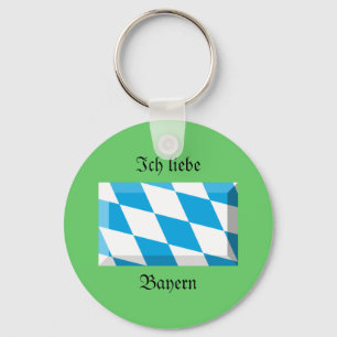 Bayern Flag Gem Sleutelhanger
