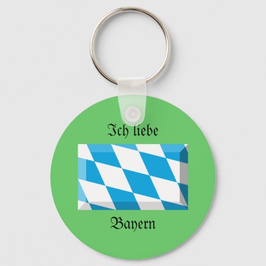 Bayern Flag Gem Sleutelhanger (Voorkant)