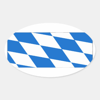 Bayern Flagge Ovale Sticker