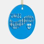 Bayern German Beer Festival Logo Oktoberfest 2022 Keramisch Ornament (Rechts)