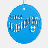 Bayern German Beer Festival Logo Oktoberfest 2022 Keramisch Ornament (Links)