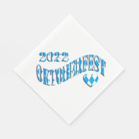 Bayern German Beer Festival Logo Oktoberfest 2022 Servet (Hoek)