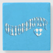 Bayern German Beer Festival Logo Oktoberfest Stenen Onderzetter (Voorkant)