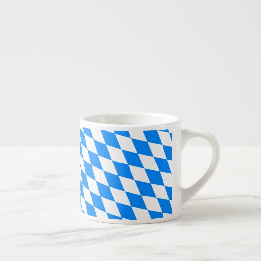 Bayern Rauten Fahne Espresso Kop (Rechts)