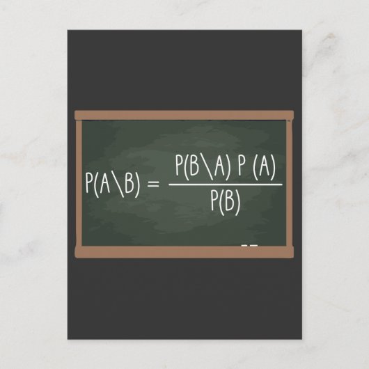 Bayes Theorem Probability Theory Data Science Briefkaart (Voorkant)