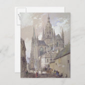 Bayeux Cathedraal, Uitzicht uit het zuidoosten Briefkaart (Voorkant / Achterkant)